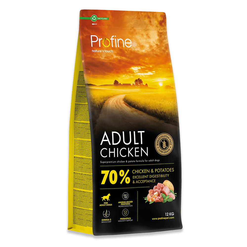 Profine adult hundefoder 12kg.