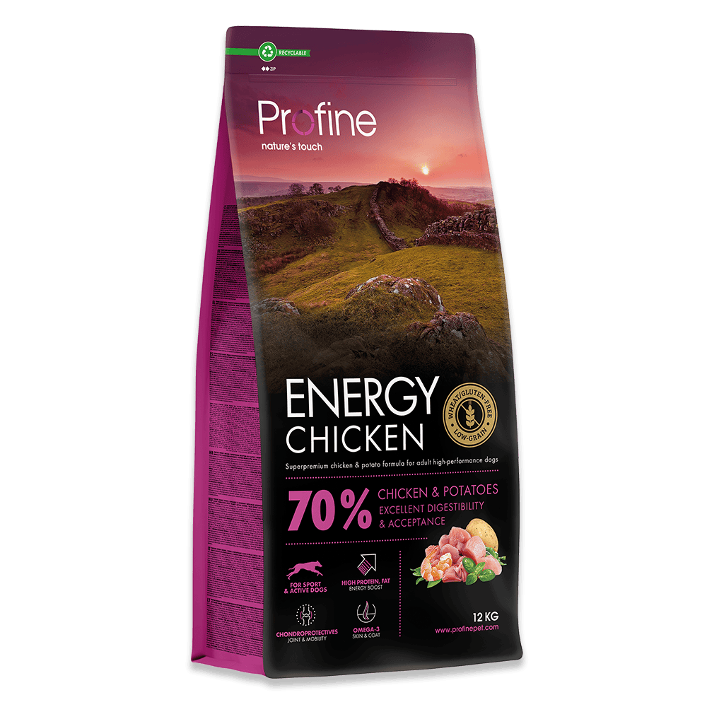 Profine adult hundefoder 12kg.