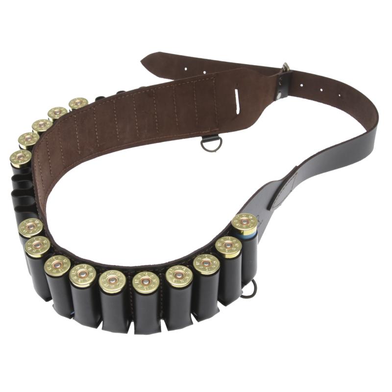 Patronbælte læder brun